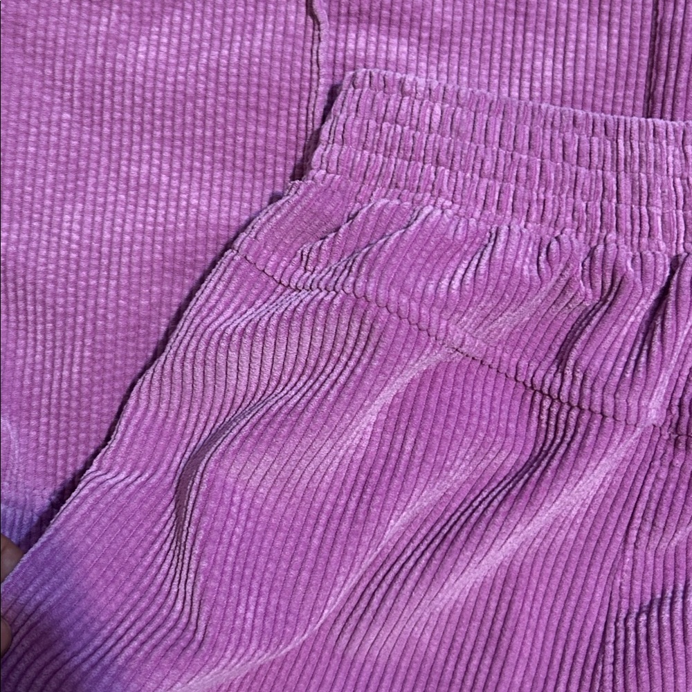 Urban Outfitters Orchid Purple Corduroy Cargo Pants Wideleg High Rise Size Small - Picture 8 of 10